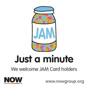Just A Minute JAM card logo