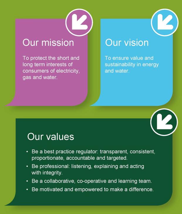 Mission, vision and values