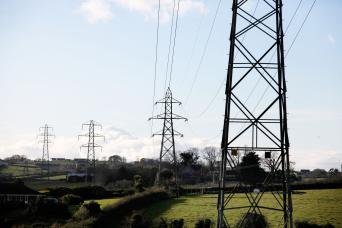 Photo of pylons and lines in Northern Ireland